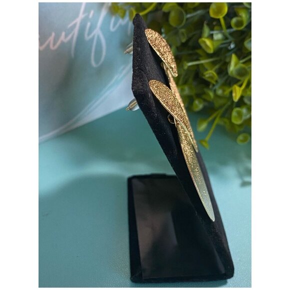 NEW Drop Earrings Boho Festival Gold Circle Modern Geometric Textured - Picture 6 of 8